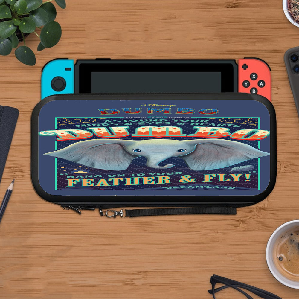Crayon Style Dumbo Miracle Elephant Protective Carry Switch Nintendo Switch 2 Case
