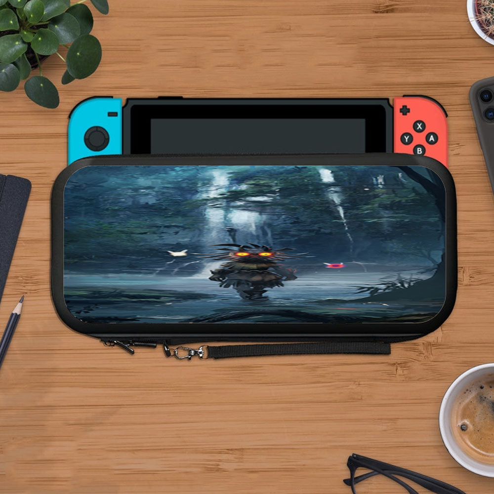 Creepy Legend Of Zelda Majora Mask Wallpaper Protective Carry Switch Nintendo Switch 2 Case