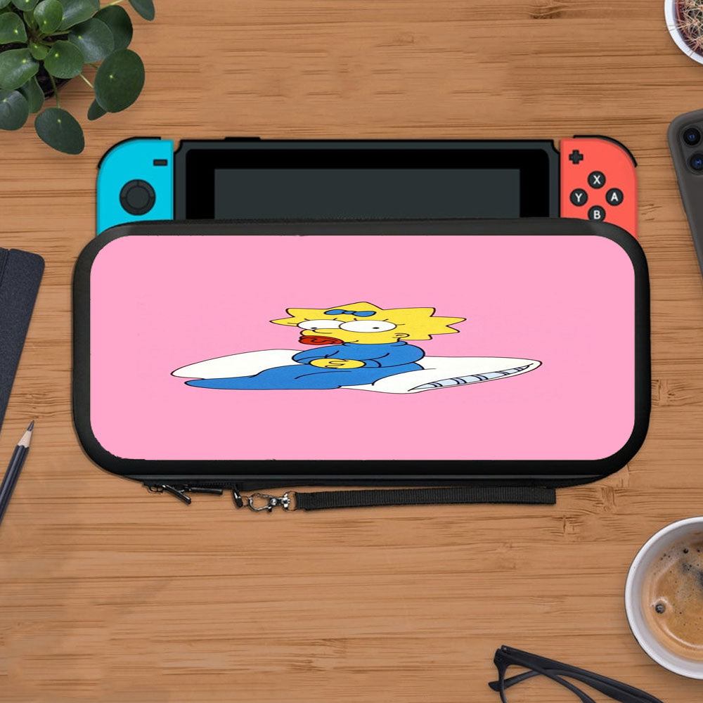 Cute Baby The Simpsons Maggie Protective Carry Switch Nintendo Switch 2 Case