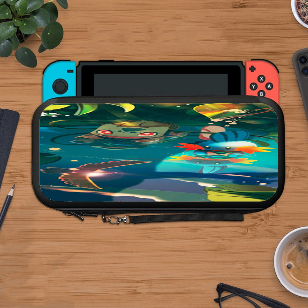 Cute Pokemon Bulbasaur And Mudkip Protective Carry Switch Nintendo Switch 2 Case