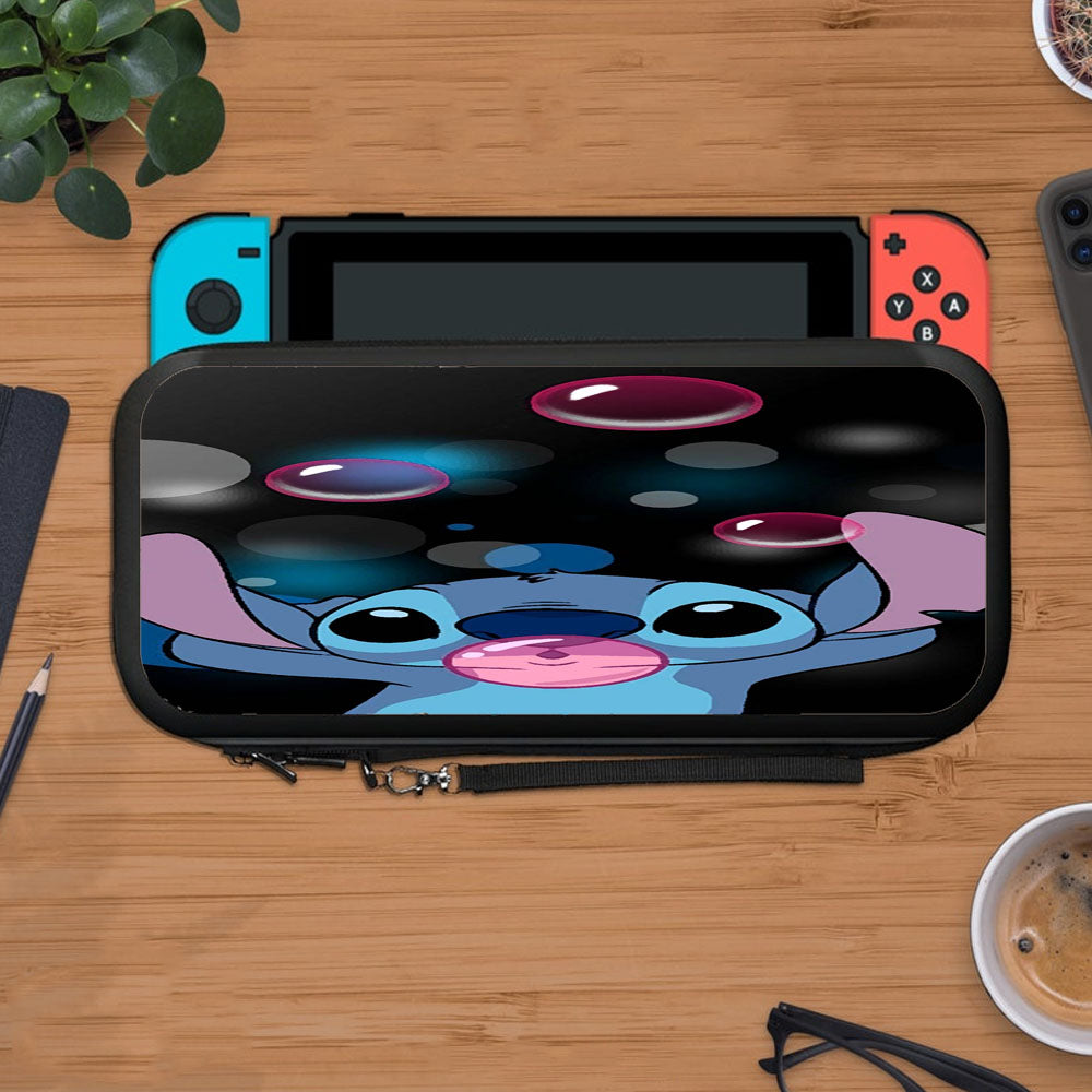Cute Stitch Bubble Gum Wallpaper Protective Carry Switch Nintendo Switch 2 Case