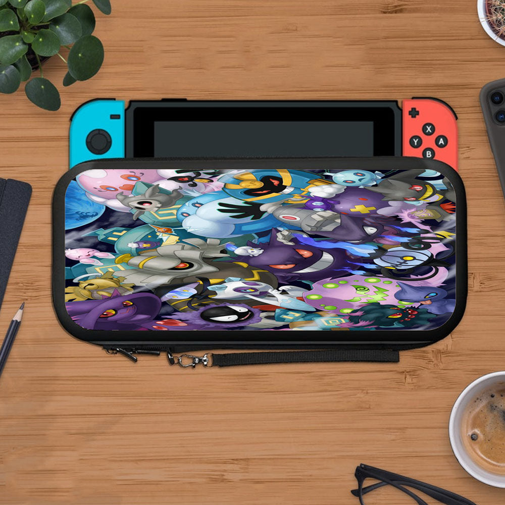 Dark Pokemon All Collection Protective Carry Switch Nintendo Switch 2 Case