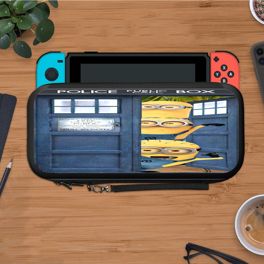Despicable Me Minion Dr Who Tardis Protective Carry Switch Nintendo Switch 2 Case