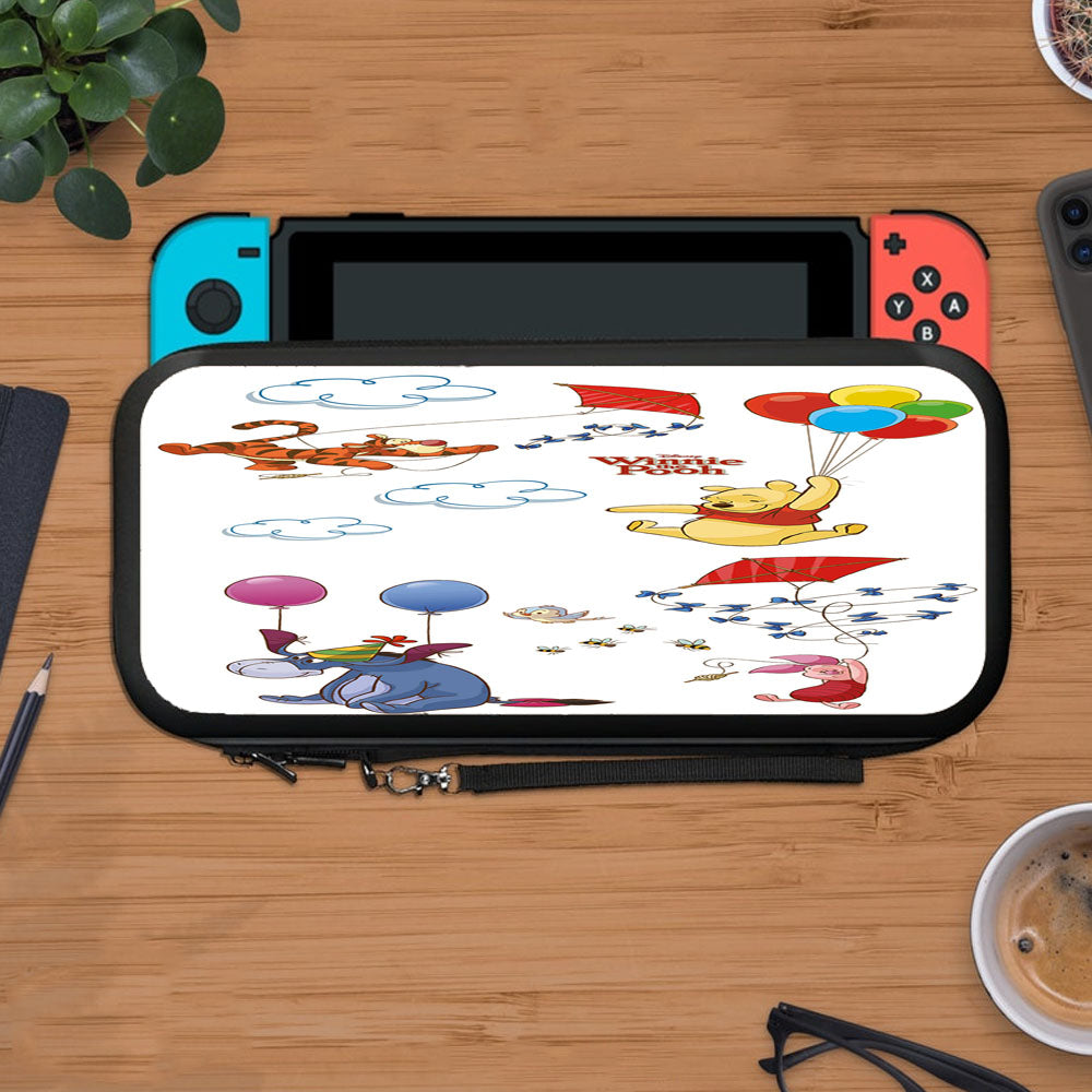 Disney Cartoon Tigger Pooh Eeyore Piglet Flying Kite Balloon Protective Carry Switch Nintendo Switch 2 Case