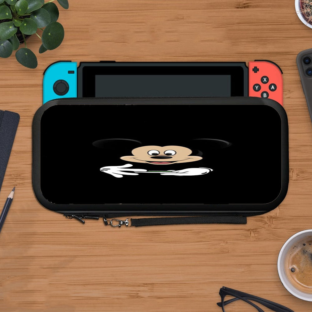 Disney Micky Face Black Wallpapers Protective Carry Switch Nintendo Switch 2 Case