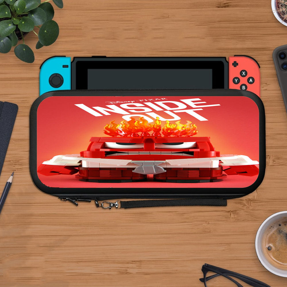 Disney Movie Inside Out Anger Art Lego Protective Carry Switch Nintendo Switch 2 Case