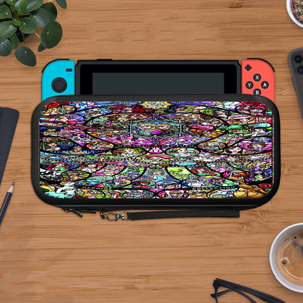 Disney Princess Collages Stained Glasses Art Protective Carry Switch Nintendo Switch 2 Case