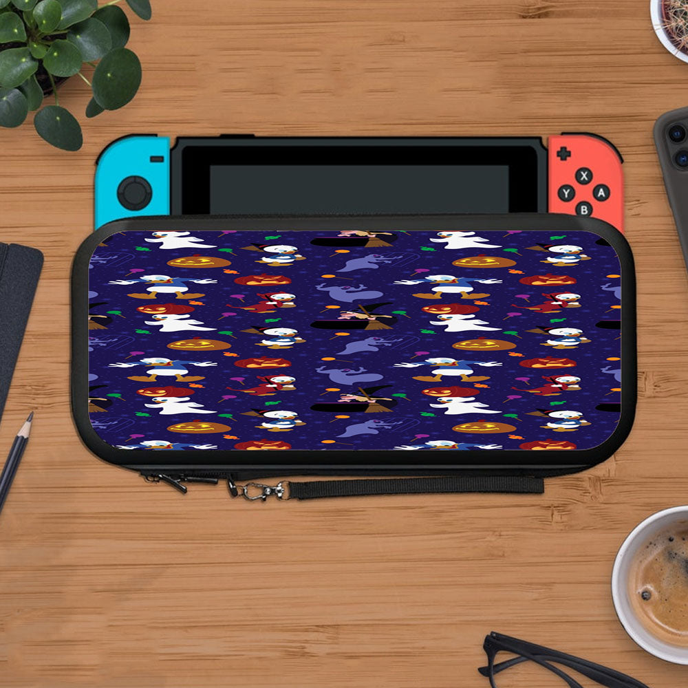 Donald Duck Purple Halloween Pattern Protective Carry Switch Nintendo Switch 2 Case
