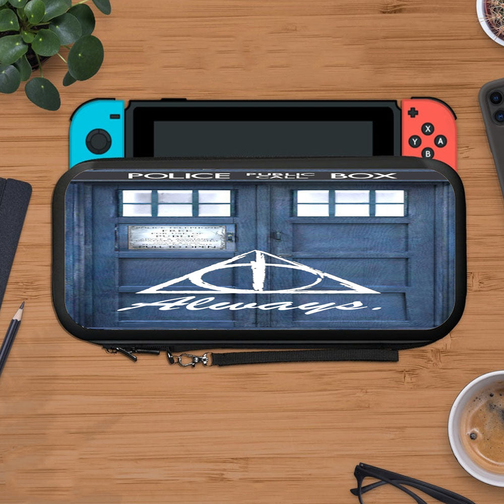 Dr Who Tardis Always The Deathly Hollows Protective Carry Switch Nintendo Switch 2 Case