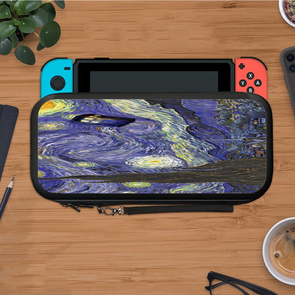 Dr Who Tardis In Van Gogh Protective Carry Switch Nintendo Switch 2 Case