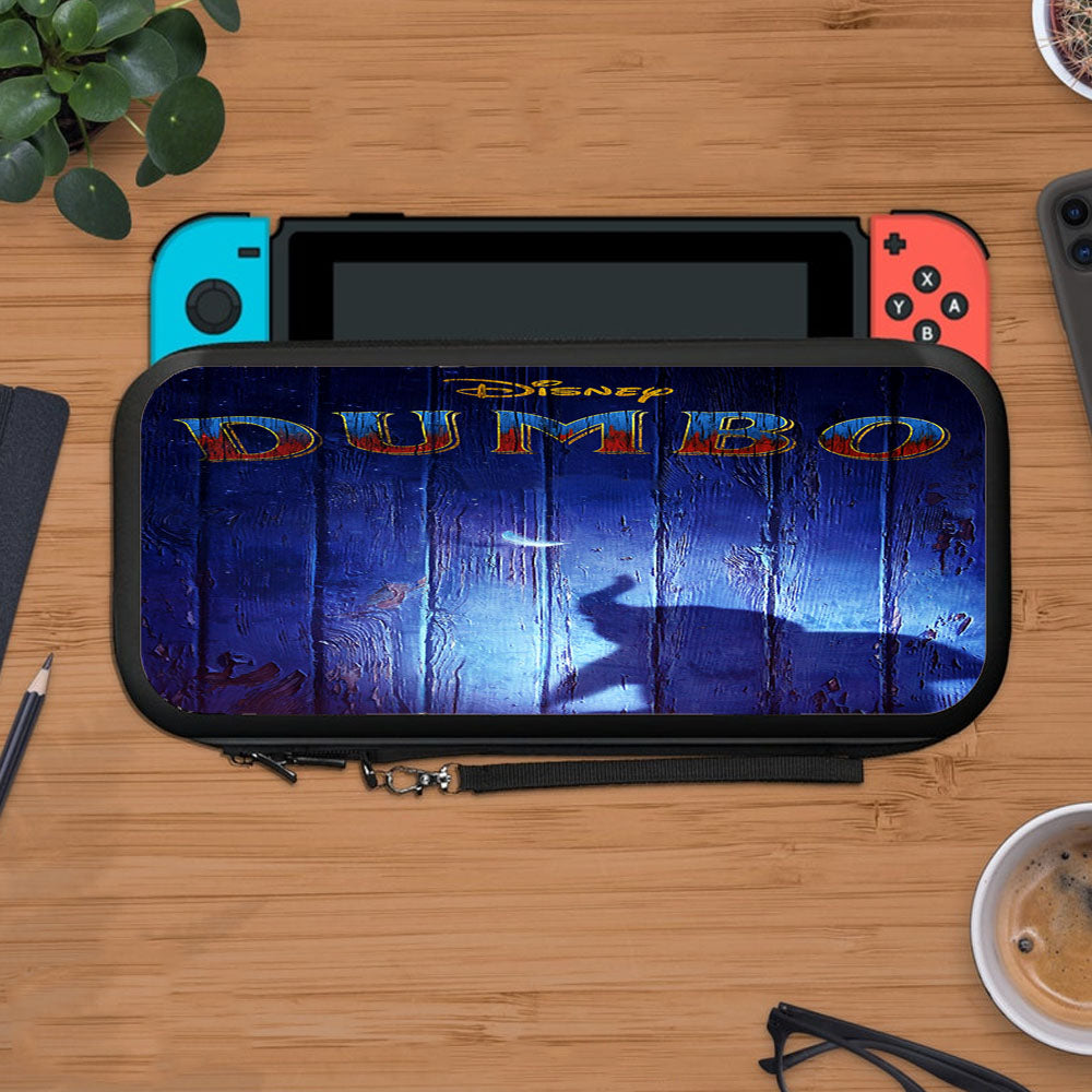 Dumbo Silhouette Wooden Poster Movie Protective Carry Switch Nintendo Switch 2 Case