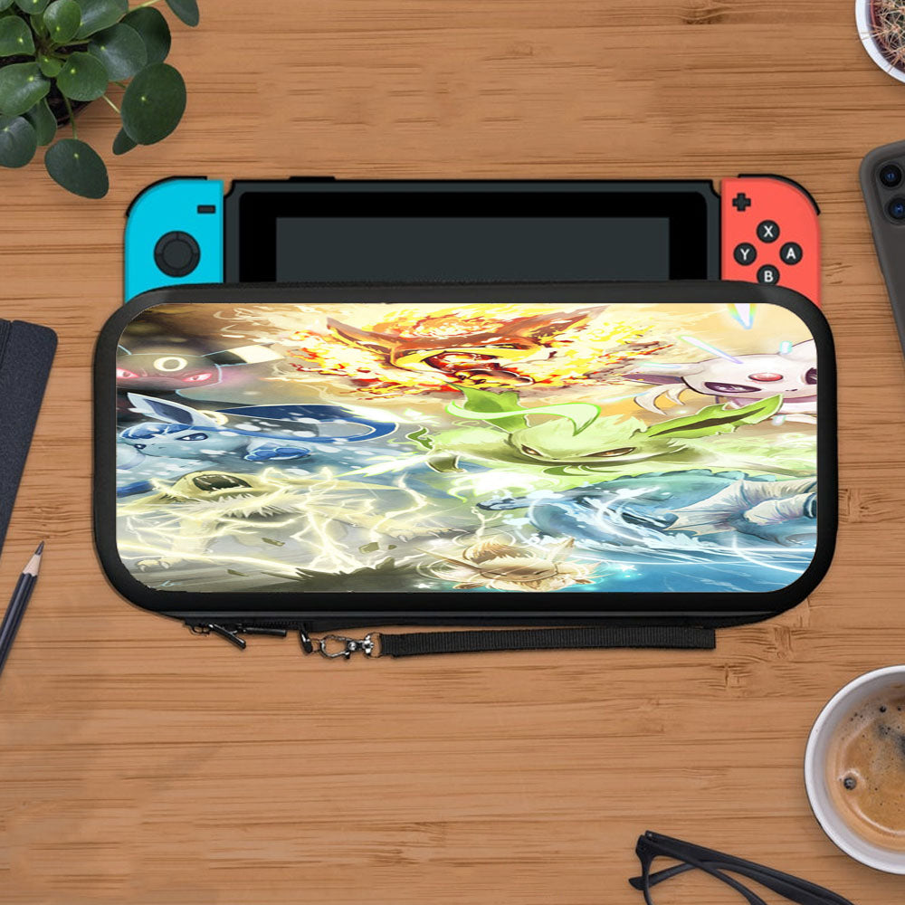 Eevee Pokemon Evolution Wallpapers Protective Carry Switch Nintendo Switch 2 Case