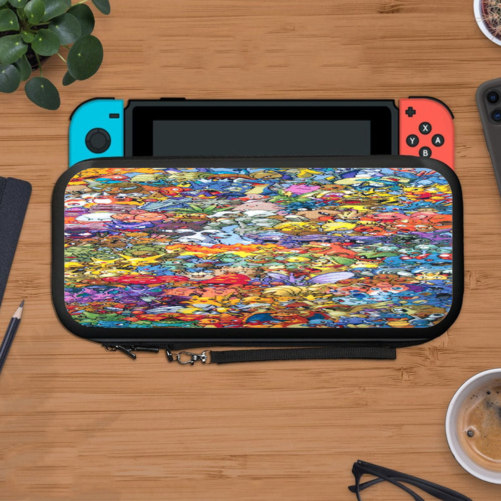Epic All Pokemon Generations Cross Stitch Protective Carry Switch Nintendo Switch 2 Case