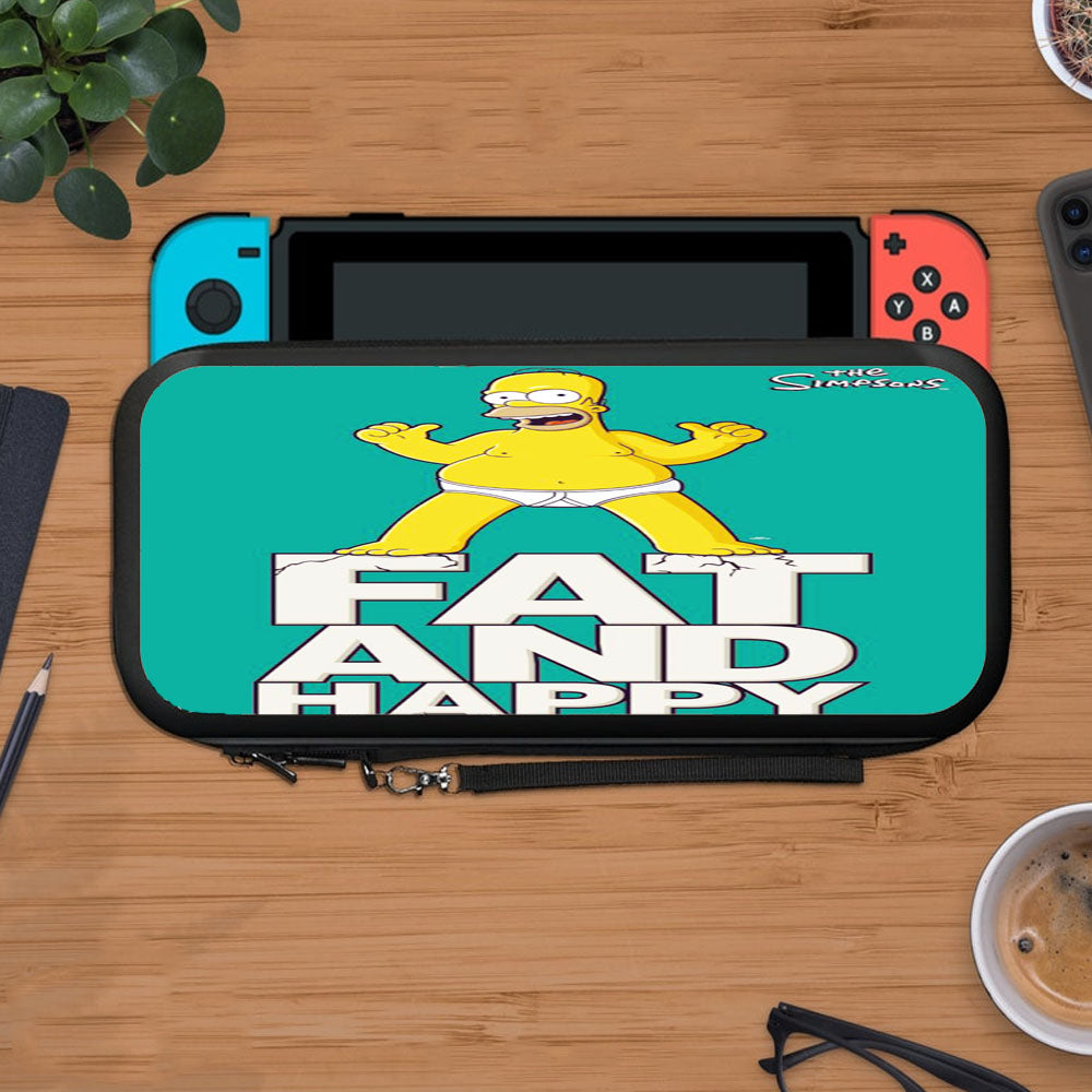 Fat And Happy The Simpson Protective Carry Switch Nintendo Switch 2 Case