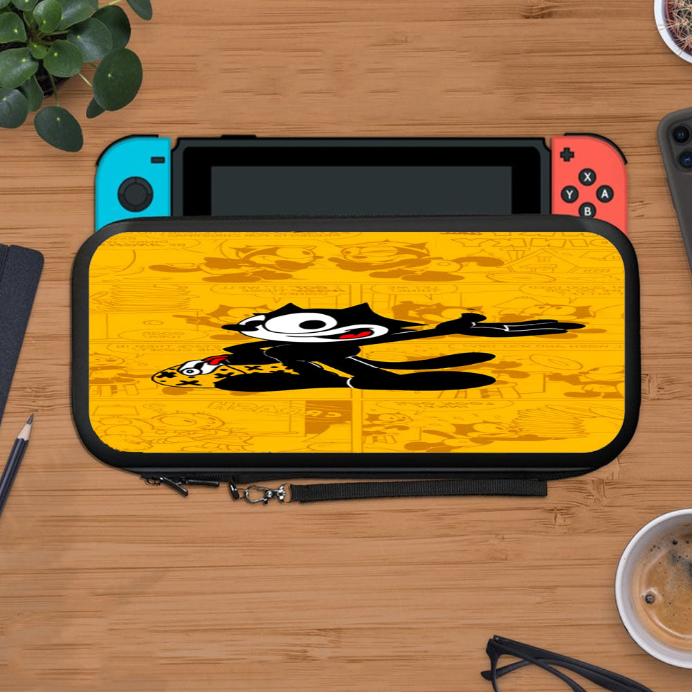 Felix Comic Art Yellow Protective Carry Switch Nintendo Switch 2 Case
