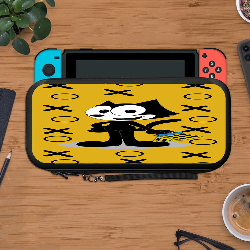 Felix The Cat With Pattern Yellow Protective Carry Switch Nintendo Switch 2 Case