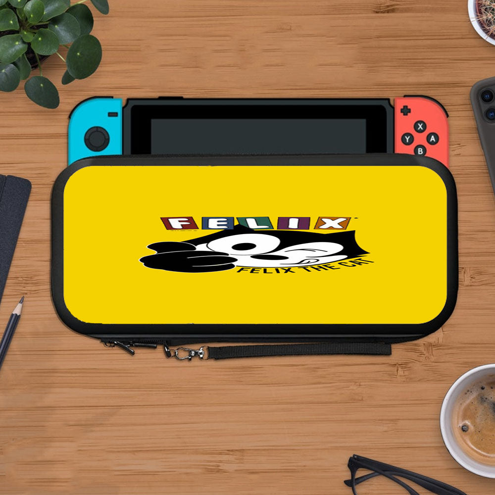 Felix The Cat Yellow Wallpaper Protective Carry Switch Nintendo Switch 2 Case