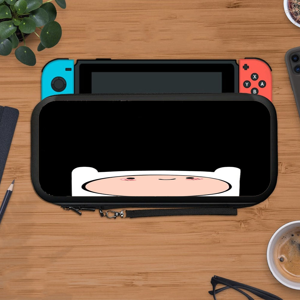 Finn The Human Adventure Time Wallpaper Black Protective Carry Switch Nintendo Switch 2 Case