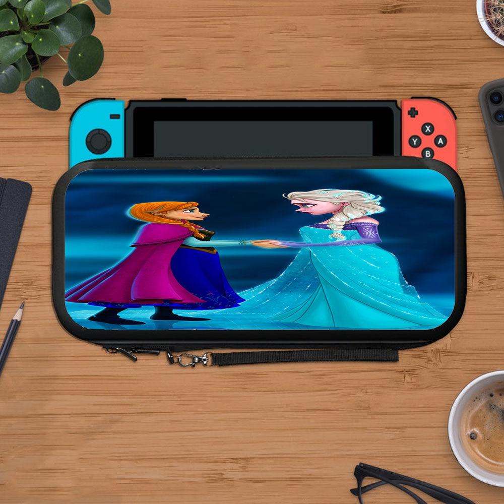 Frozen Elsa And Anna Cartoon Protective Carry Switch Nintendo Switch 2 Case