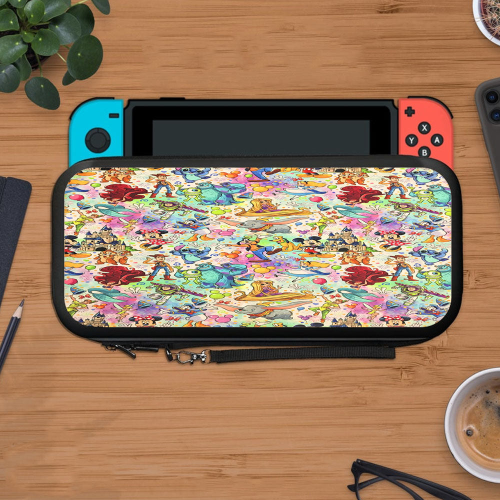 Full Disney All Characters Collage Protective Carry Switch Nintendo Switch 2 Case
