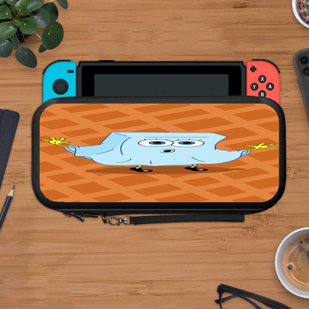 Ghost Spongebob Waffle Pattern Protective Carry Switch Nintendo Switch 2 Case