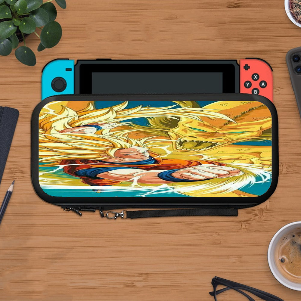 Goku Ssj3 And Golden Shenron Protective Carry Switch Nintendo Switch 2 Case