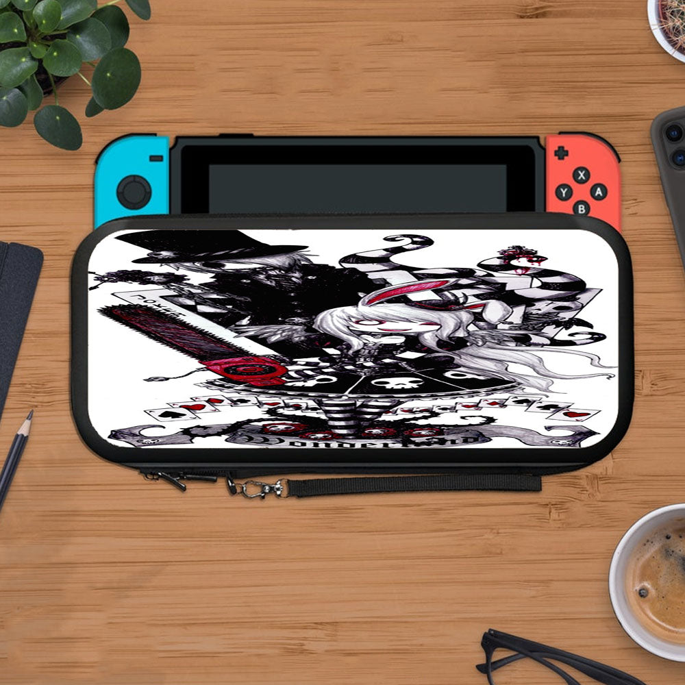 Gothic Alice In Wonderland Tattoo Protective Carry Switch Nintendo Switch 2 Case