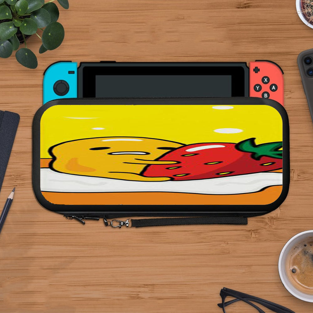 Gudetama With Strawberry Protective Carry Switch Nintendo Switch 2 Case