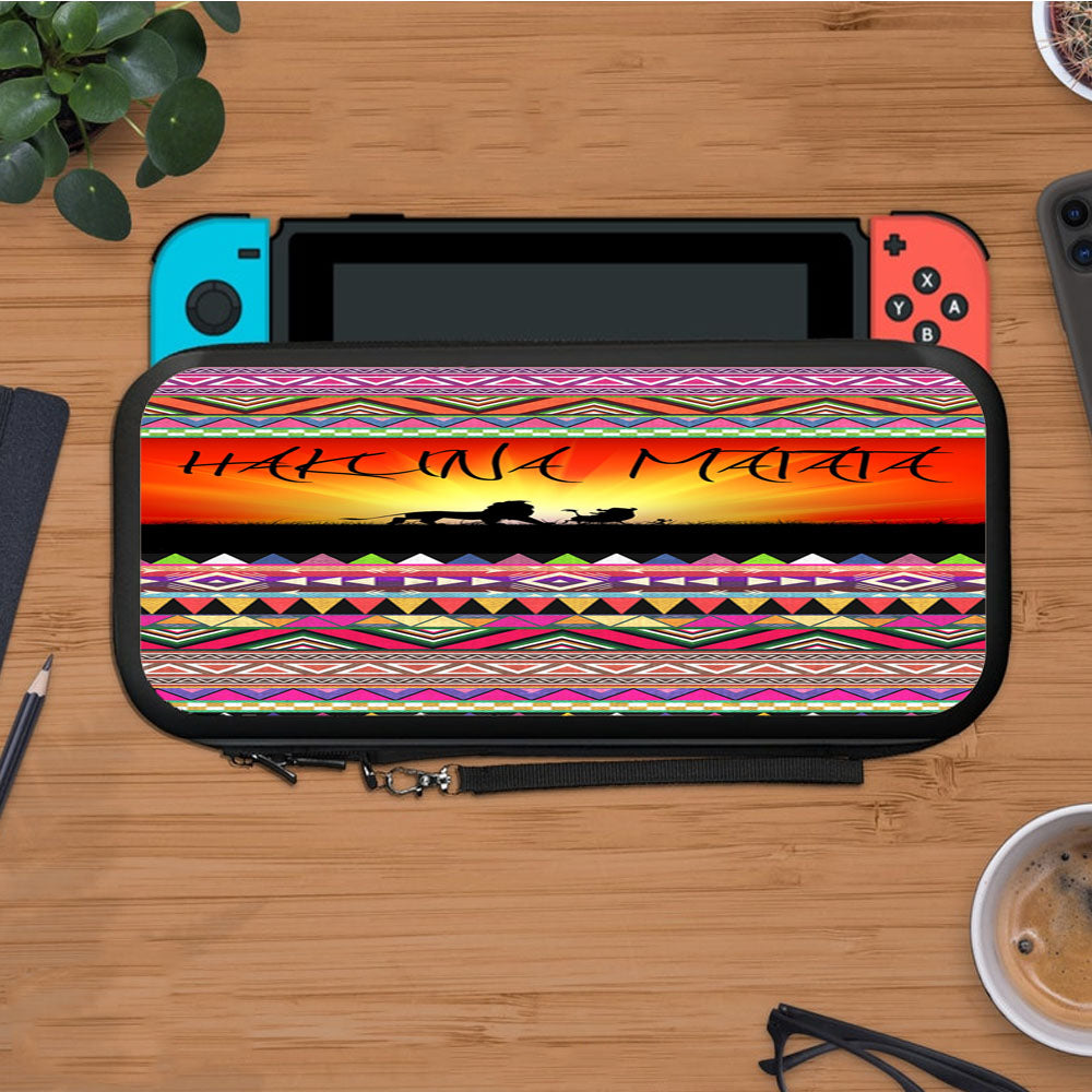 Hakuna Matata Aztec Pattern Protective Carry Switch Nintendo Switch 2 Case