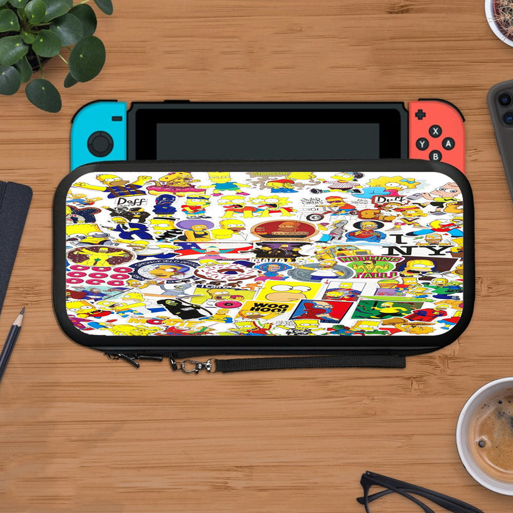I Love The Simpsons Family Collage Protective Carry Switch Nintendo Switch 2 Case