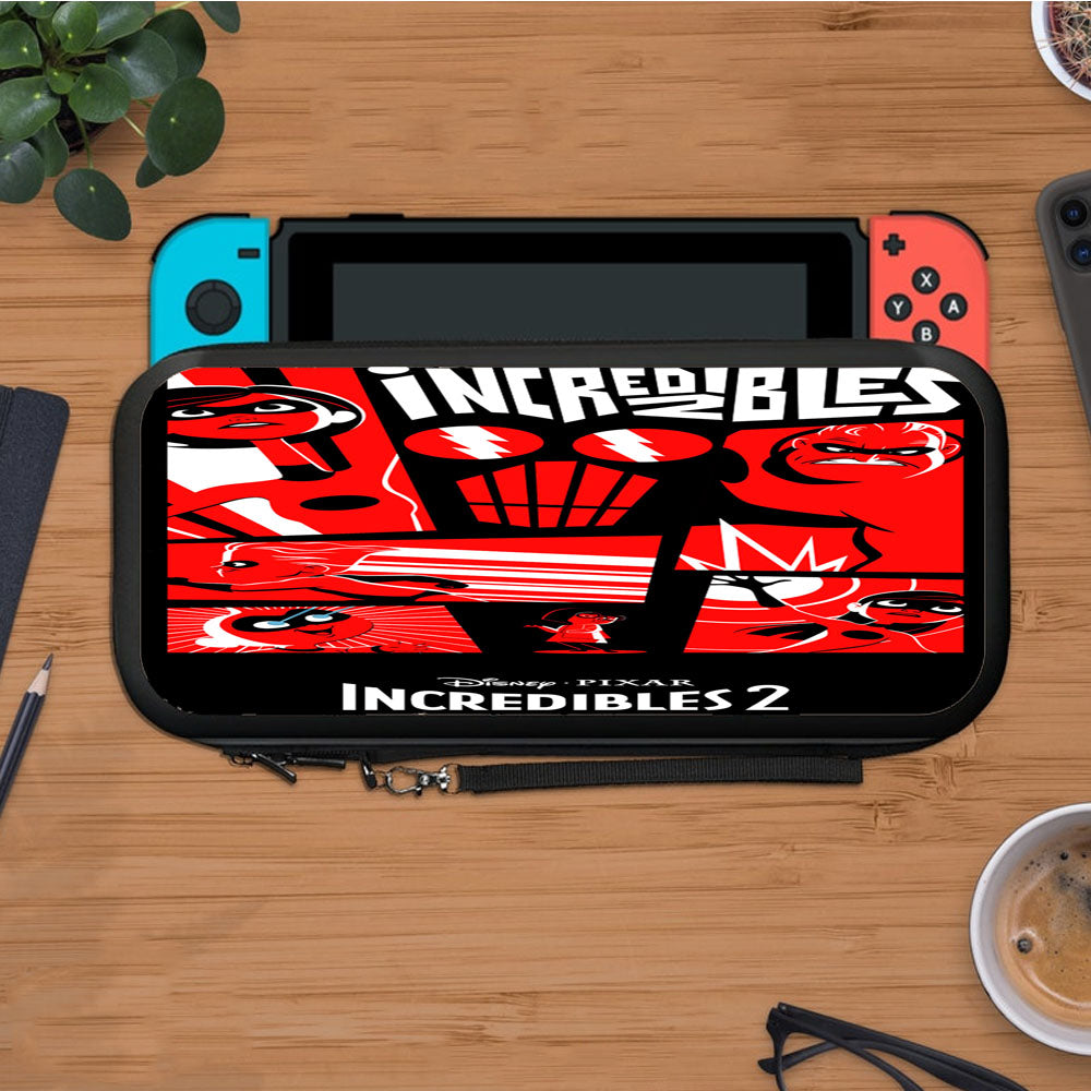 Incredibles 2 Poster Comic Stirp Protective Carry Switch Nintendo Switch 2 Case