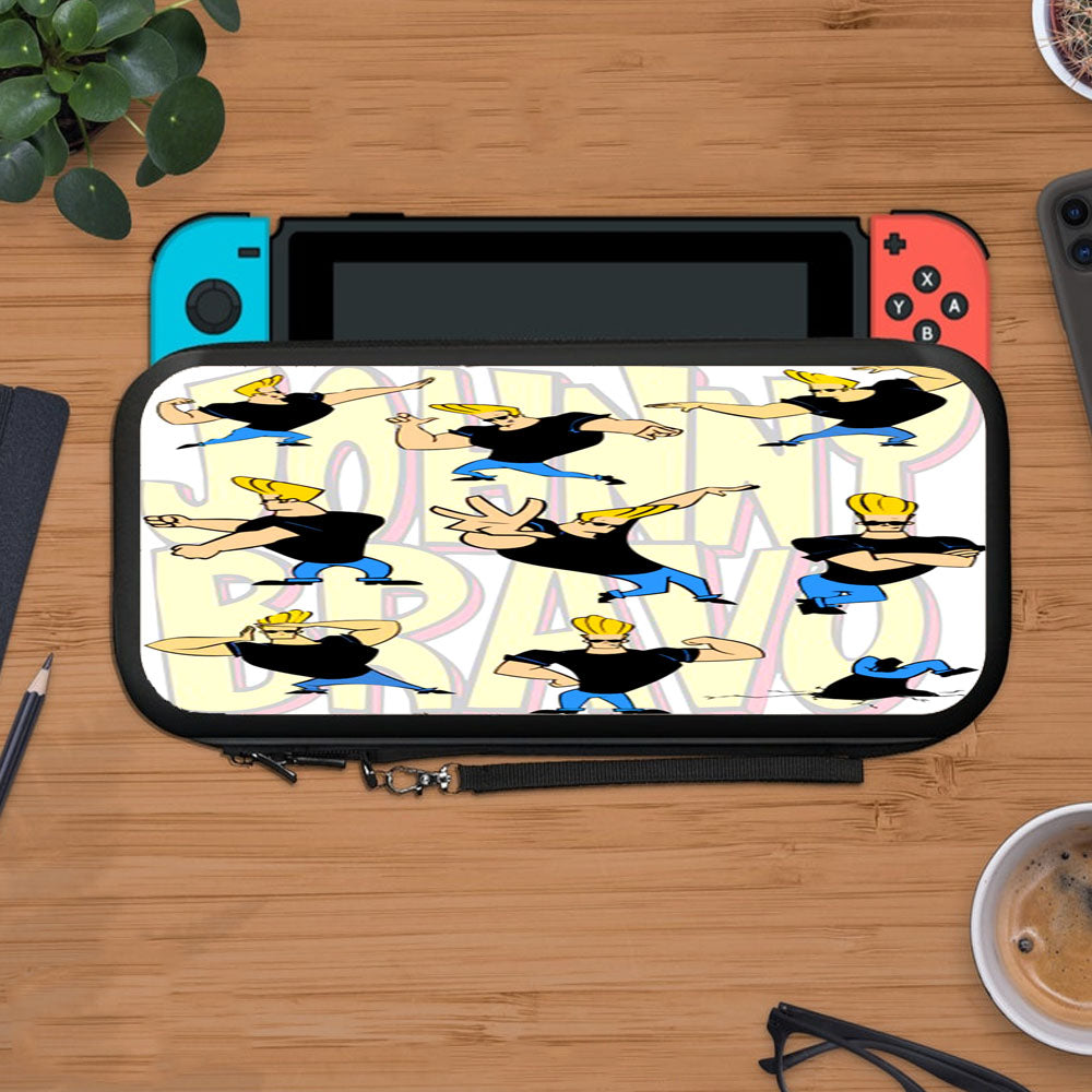 Johnny Bravo Pattern Wallpaper Protective Carry Switch Nintendo Switch 2 Case