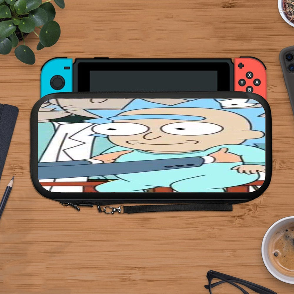 Just A Picture Of Baby Rick Passing Through Protective Carry Switch Nintendo Switch 2 Case
