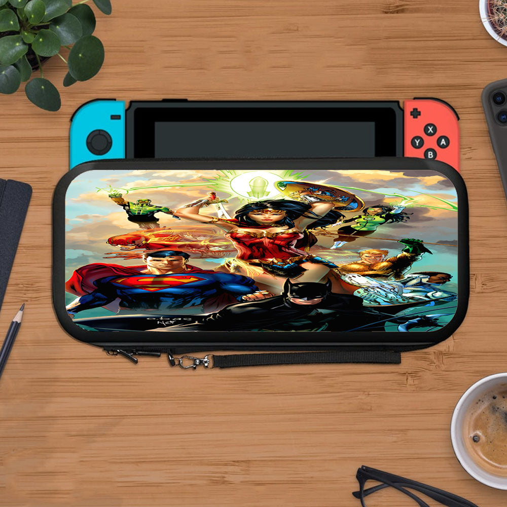 Justice League Comic Art Protective Carry Switch Nintendo Switch 2 Case