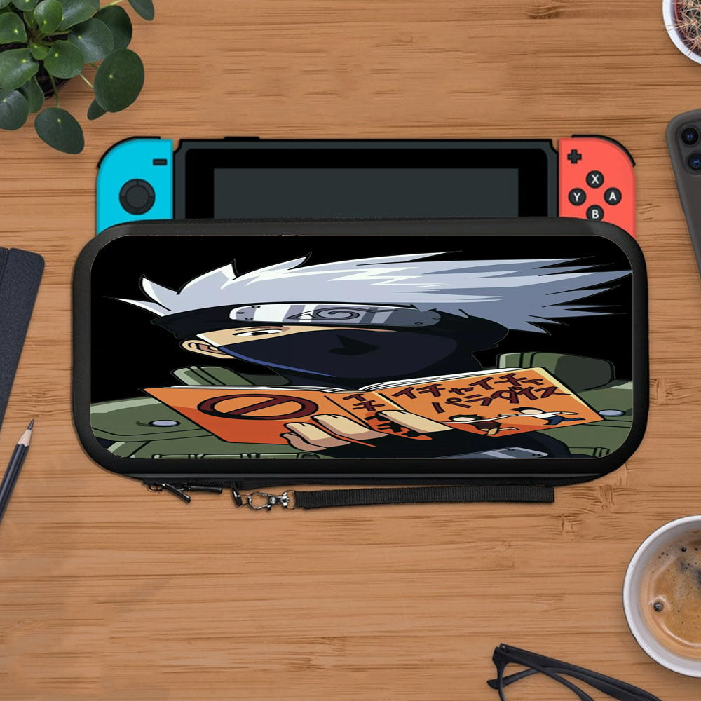 Kakashi Reading A Book Black Protective Carry Switch Nintendo Switch 2 Case
