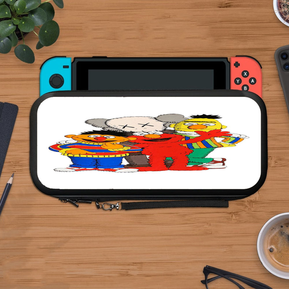 Kaws And Sesame Street Protective Carry Switch Nintendo Switch 2 Case