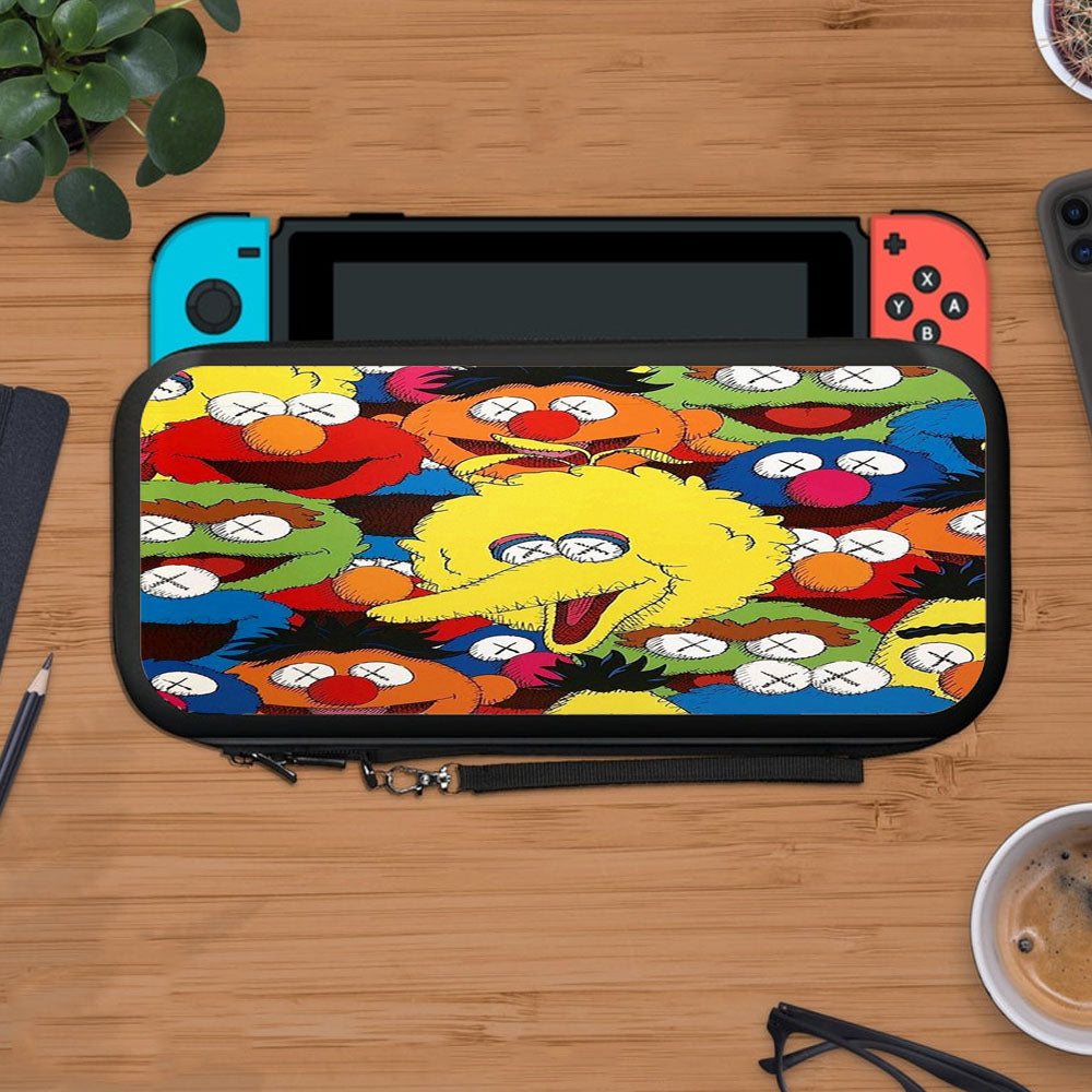 Kaws Noise Wallpaper Sesame Street Protective Carry Switch Nintendo Switch 2 Case