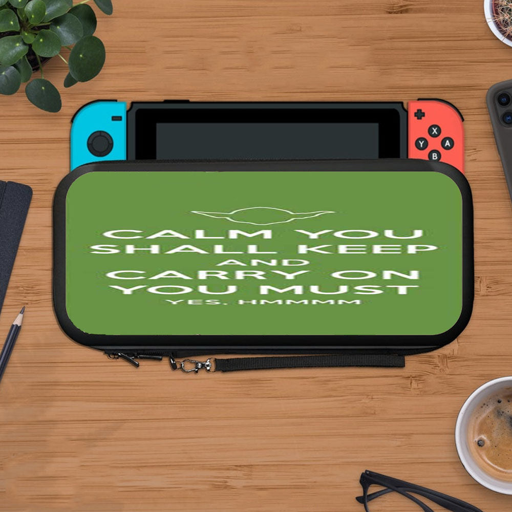 Keep Calm Yoda Hmm Protective Carry Switch Nintendo Switch 2 Case