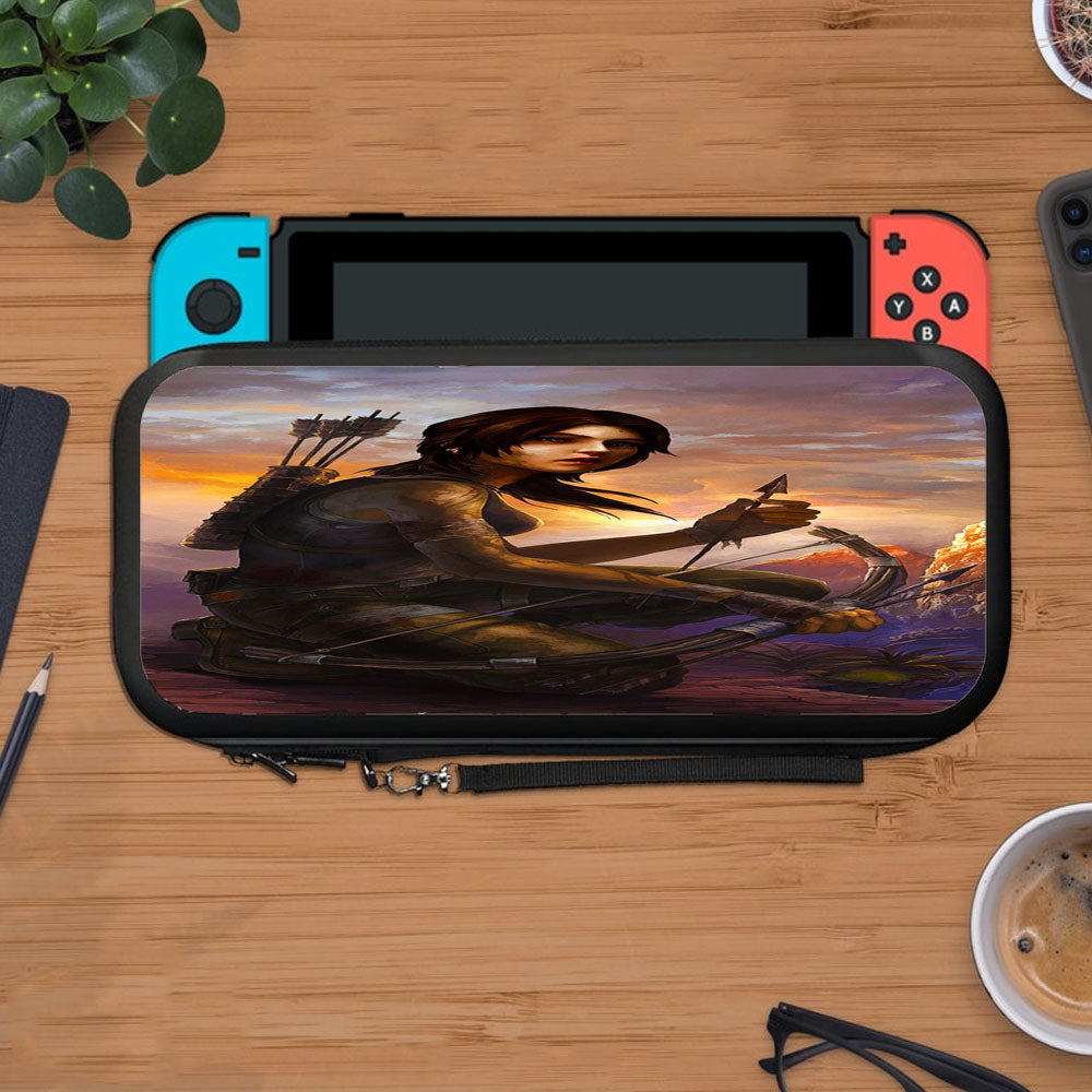 Lara Croft Tomb Raider Adventure Protective Carry Switch Nintendo Switch 2 Case