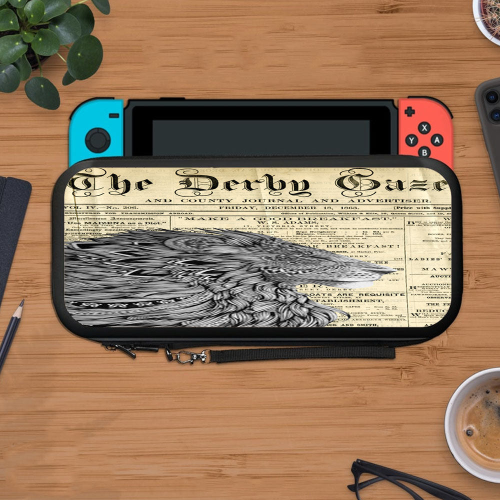 Lion King Aztec Old Newspaper Protective Carry Switch Nintendo Switch 2 Case