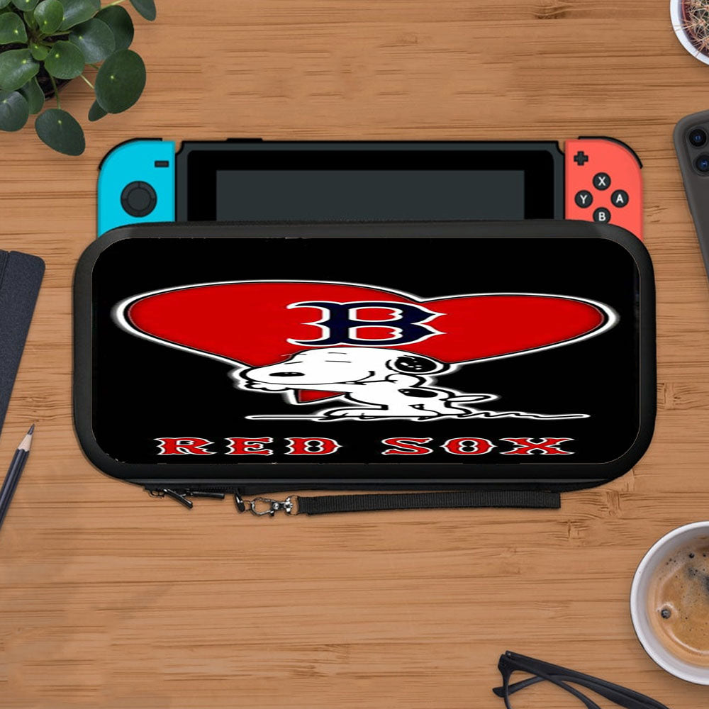Love Boston Red Sox Snoopy Protective Carry Switch Nintendo Switch 2 Case