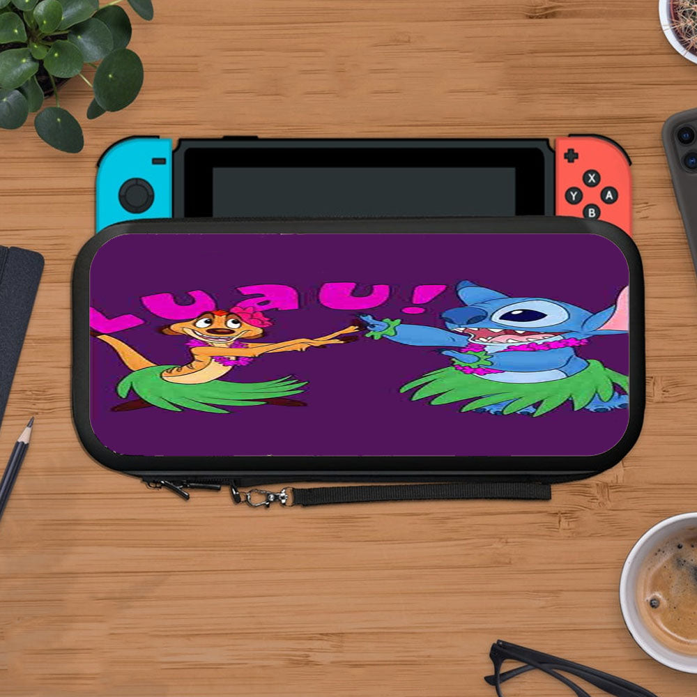 Luau Timon Silhouette And Stitch Disney Protective Carry Switch Nintendo Switch 2 Case