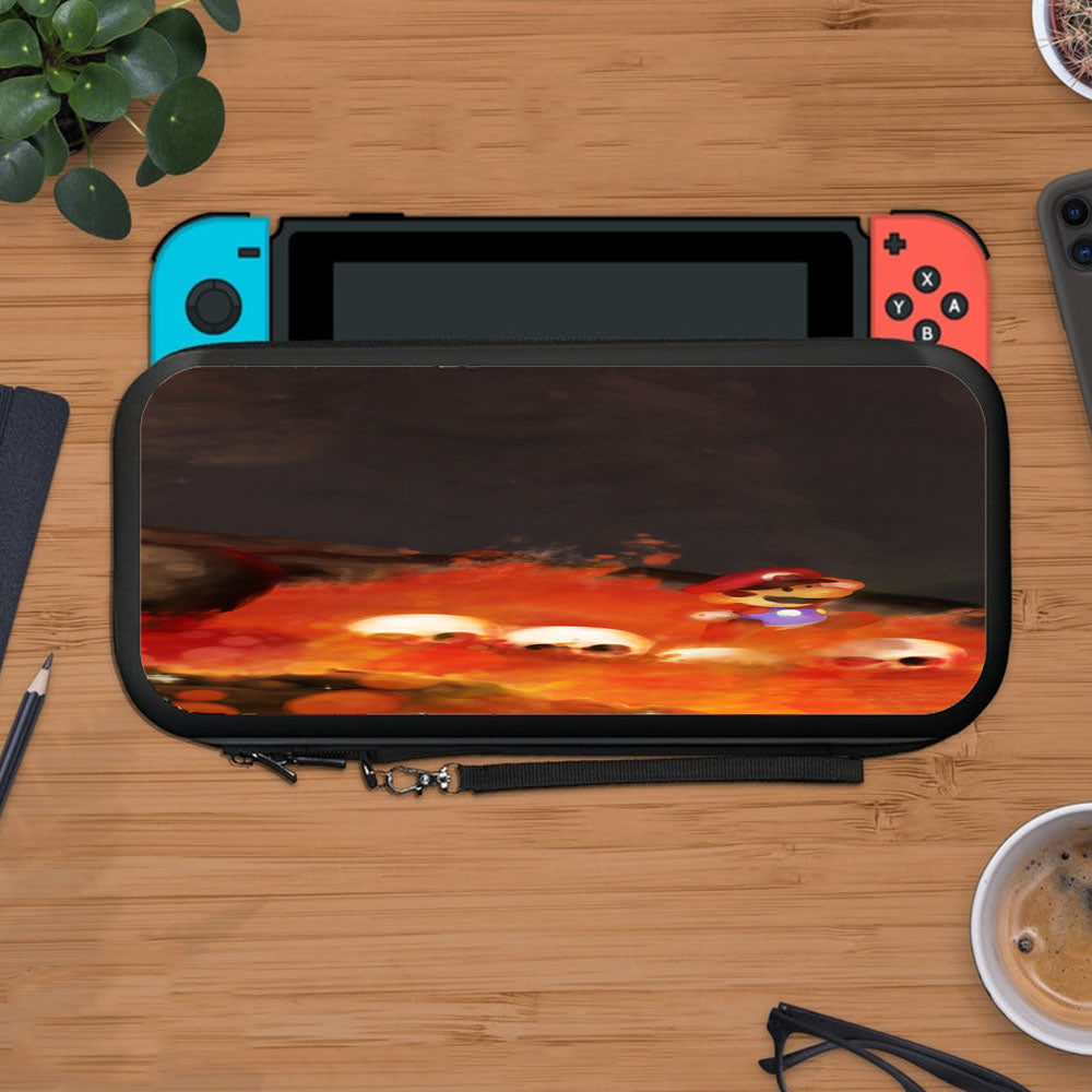 Mario And Skull Fire Lava Protective Carry Switch Nintendo Switch 2 Case