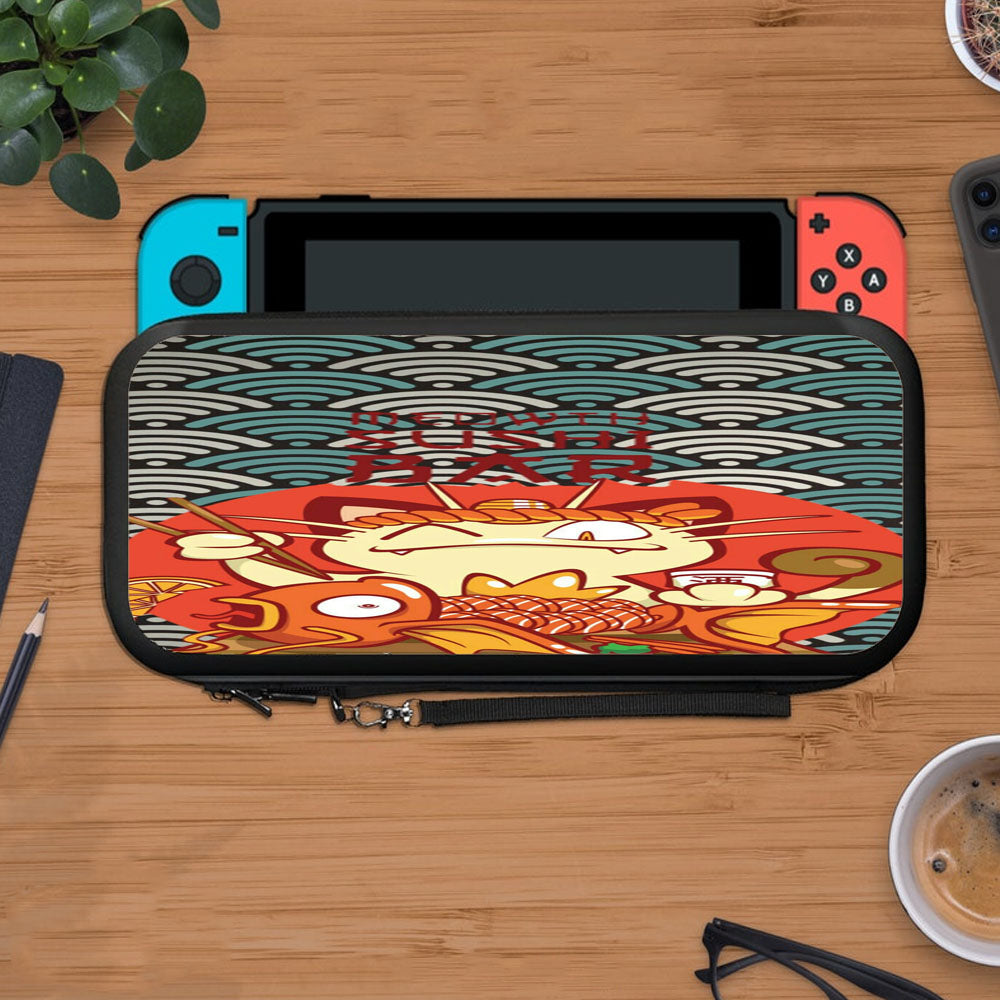 Meowth Sushi Pokemon Artwork Protective Carry Switch Nintendo Switch 2 Case