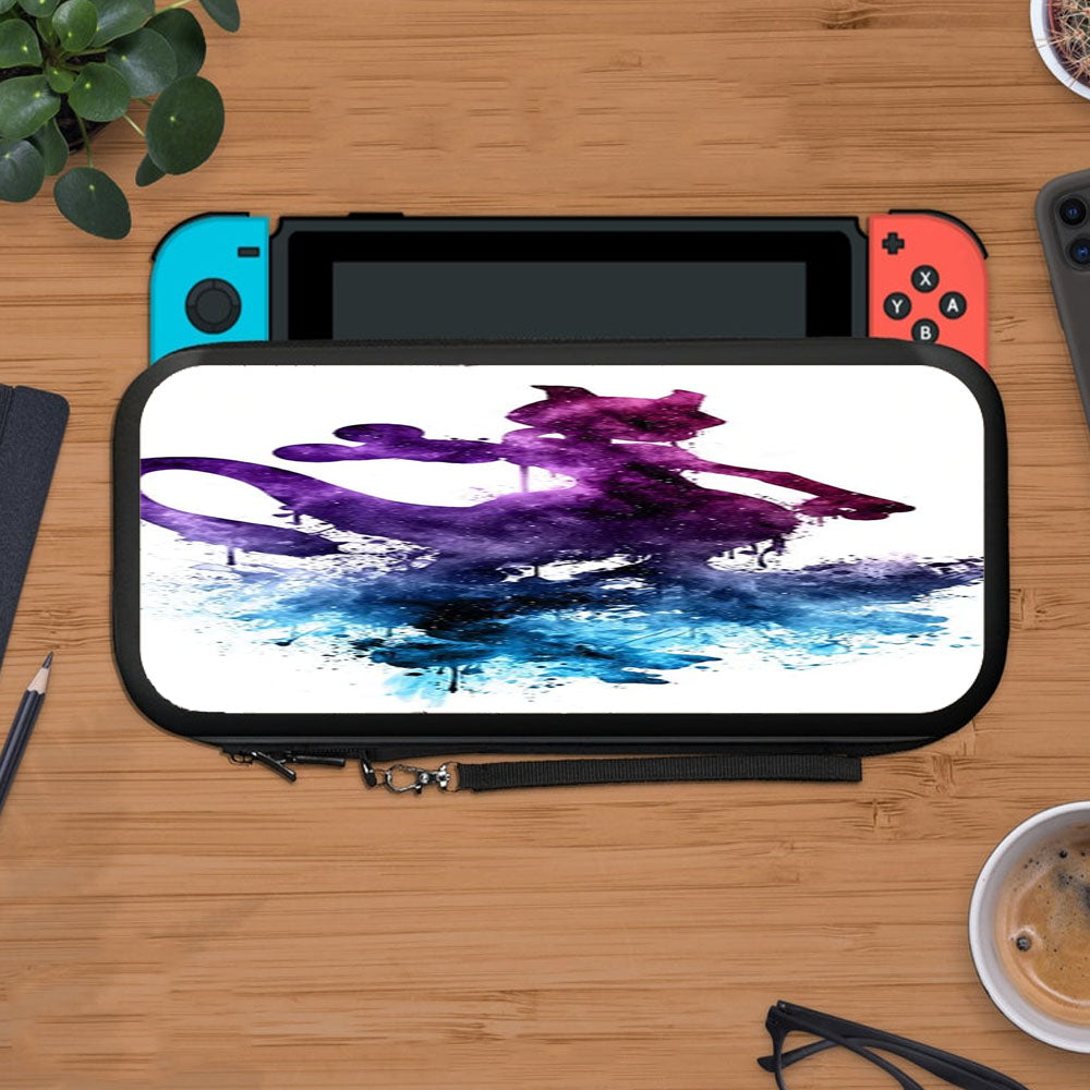 Mewtwo Galaxy Pokemon Silhouette Art Protective Carry Switch Nintendo Switch 2 Case