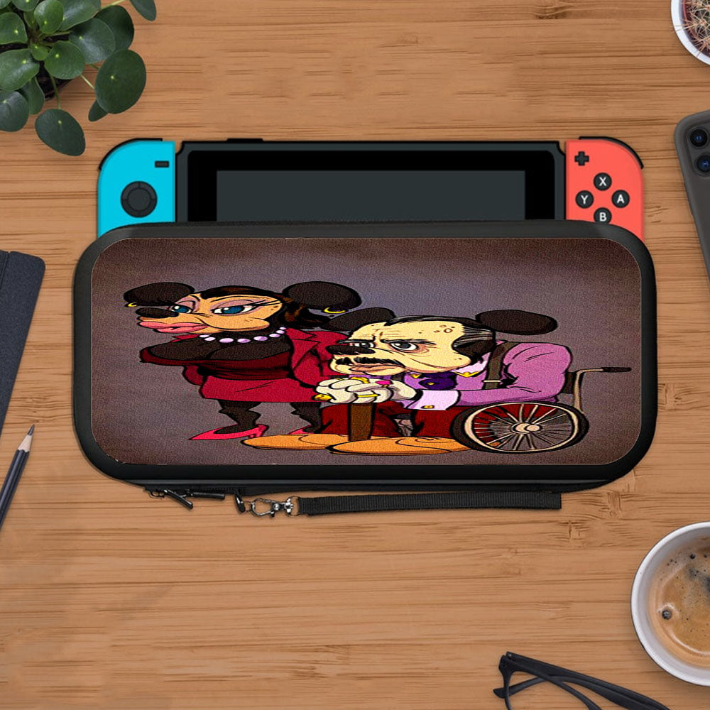 Mickey Mouse Old Age Canvas Painting Protective Carry Switch Nintendo Switch 2 Case