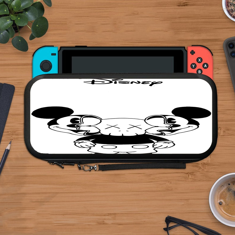 Mickey Mouse X Kaws Siluet Bw Protective Carry Switch Nintendo Switch 2 Case