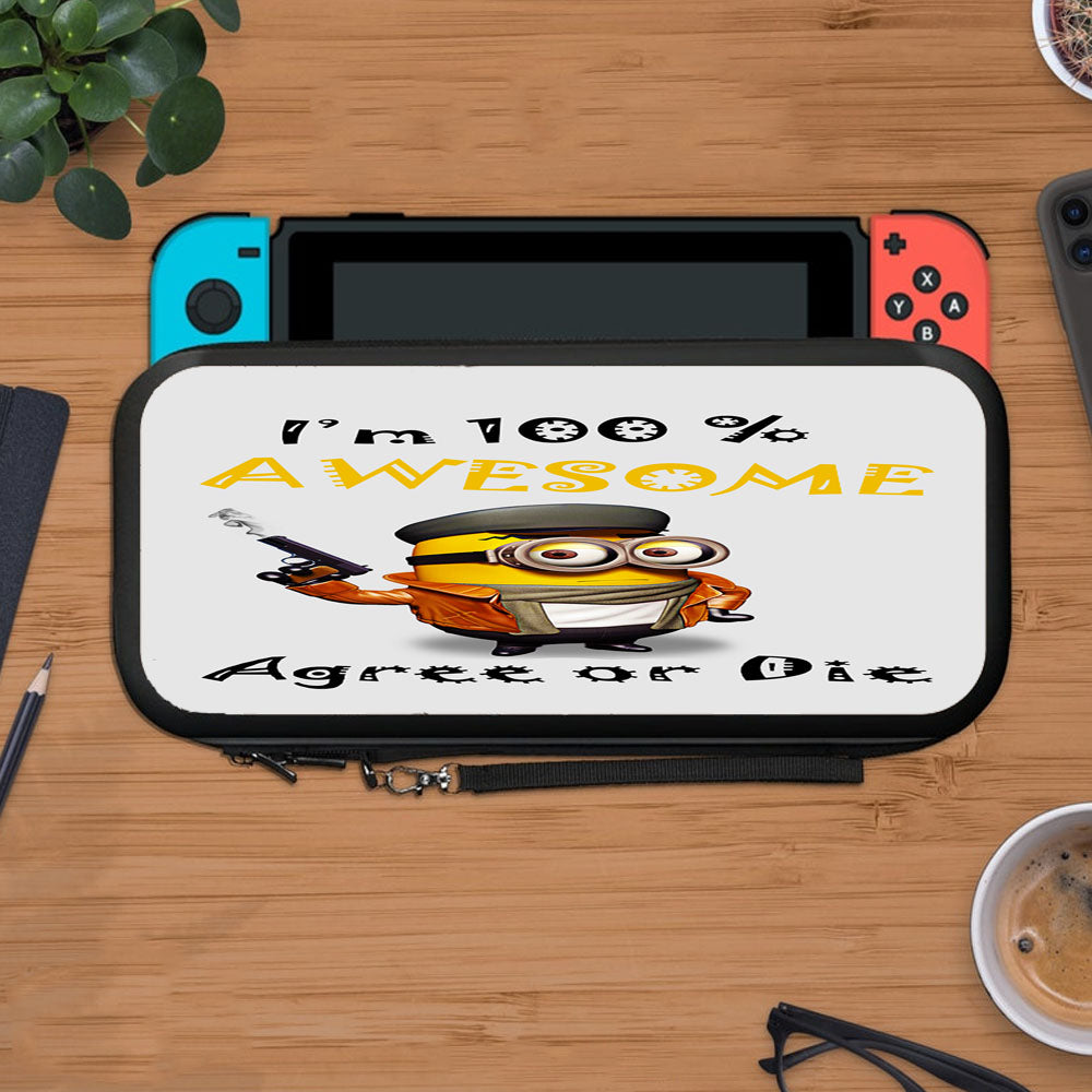 Minion Awesome Quote Protective Carry Switch Nintendo Switch 2 Case