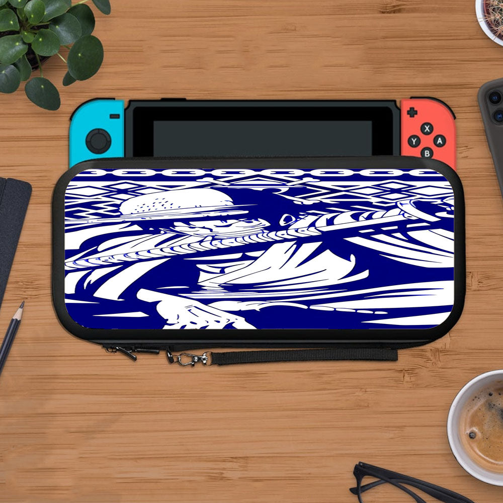 Monkey D Luffy One Piece Silhouette Blue Protective Carry Switch Nintendo Switch 2 Case