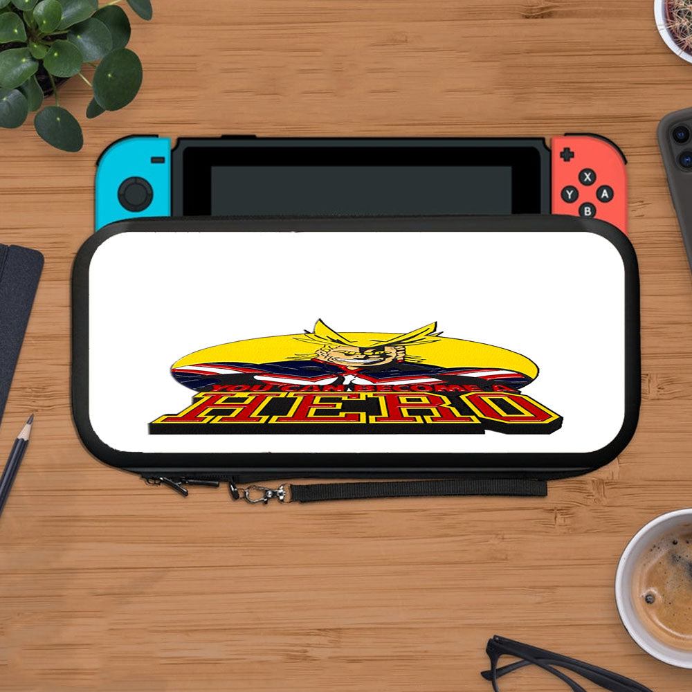 My Hero Academia All Might Emblem White Protective Carry Switch Nintendo Switch 2 Case